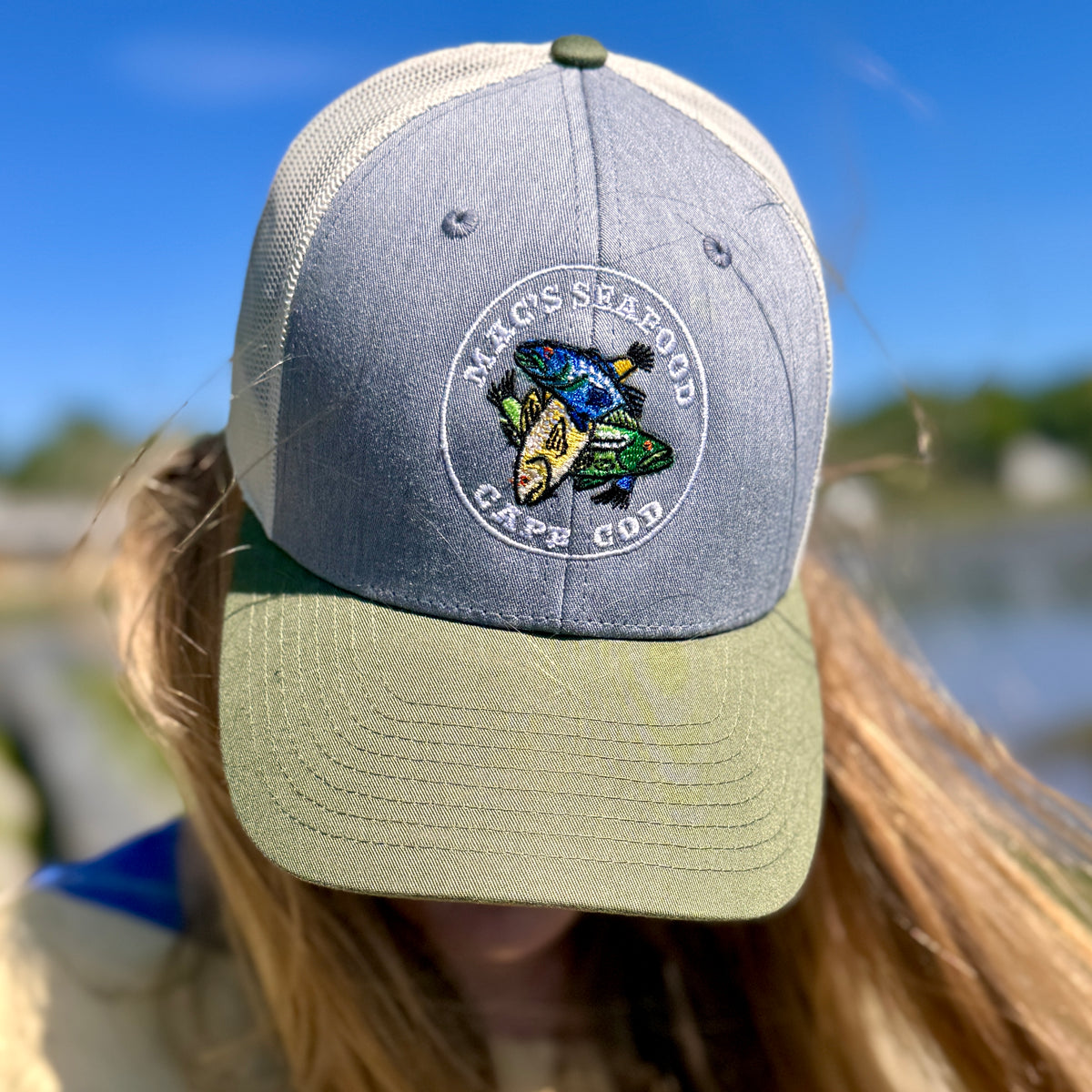 Mac's Mesh Hat Gray/Green