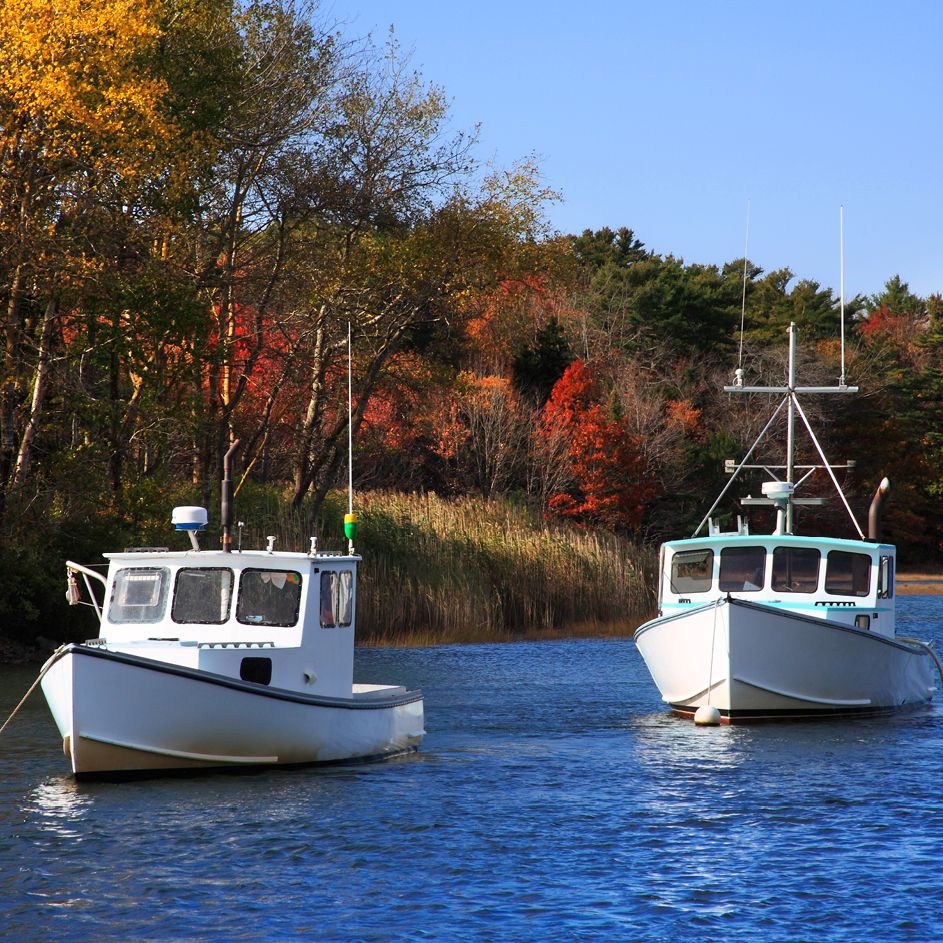 Two Lobster Boats