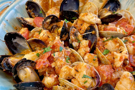 Smoky Monkfish Stew with Mussels & Littlenecks