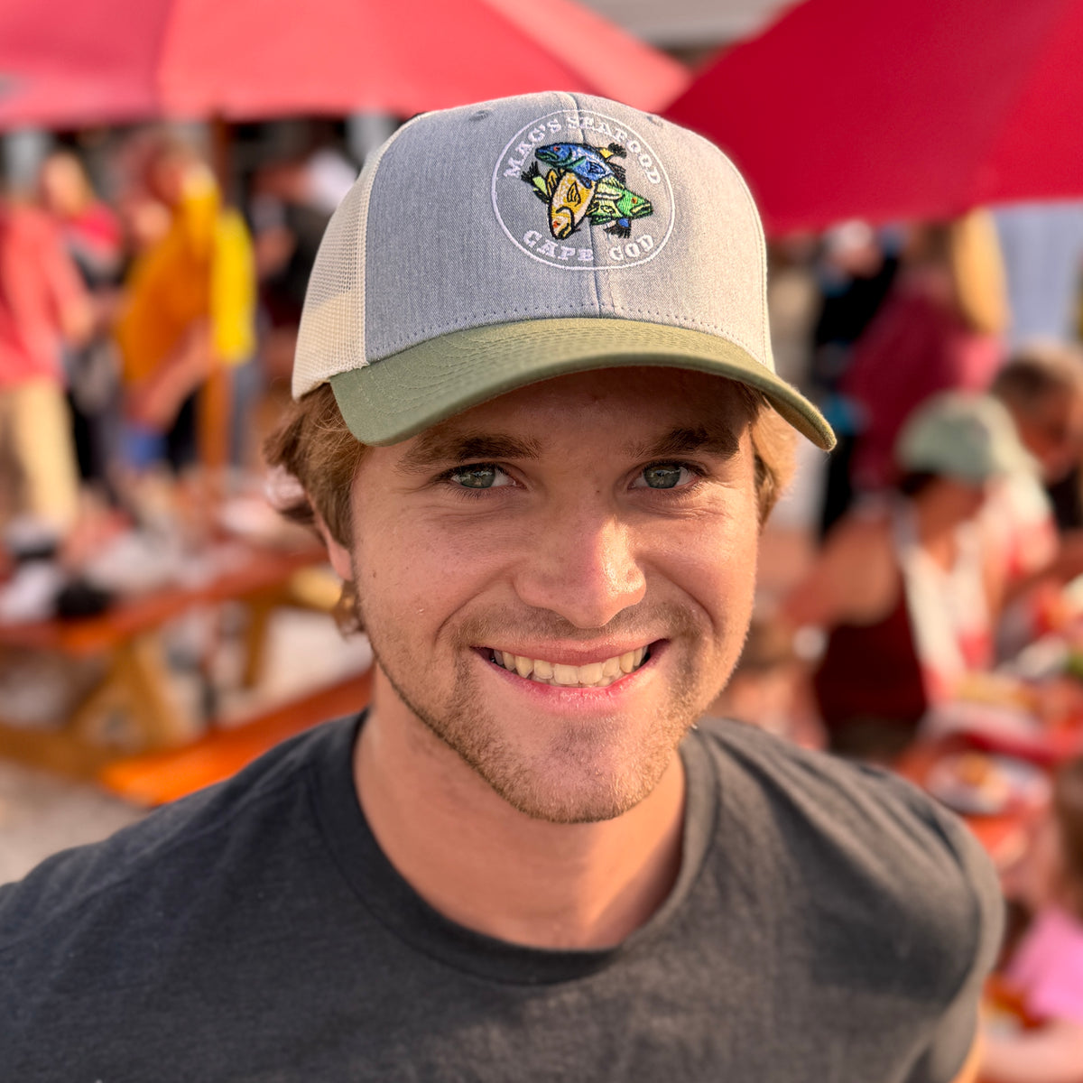 Mac's Mesh Hat Gray/Green