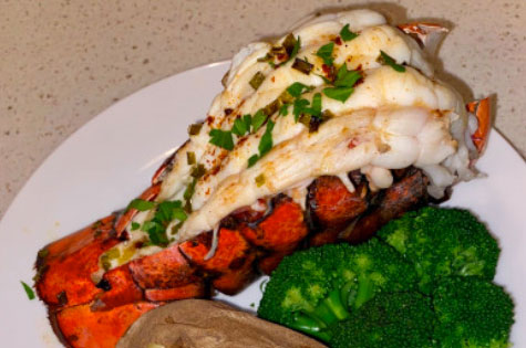 broiled lobster tail