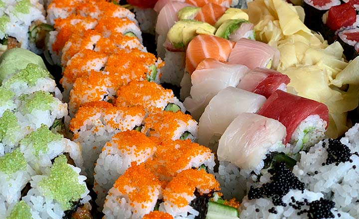 delicious rolls for homemade sushi