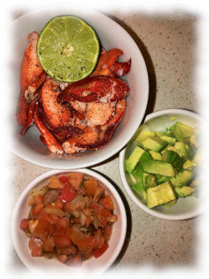 Lobster Tacos Prep